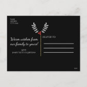 今年の最も素晴らしい時間のクリスマスフォト シーズンポストカード (裏面)