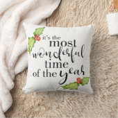 今年の最も素晴らしい時間クリスマス引用文 クッション (ブランケット)