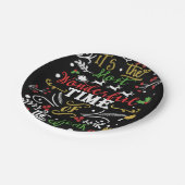 今年の最も素晴らしい時間クリスマス・ホリデー ペーパープレート (アングル)