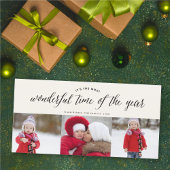 今年の最も素晴らしい時間シンプル3写真 シーズンカード