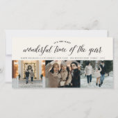 今年の最も素晴らしい時間シンプル3写真 シーズンカード (正面)