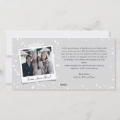 今年の最も素晴らしい時間シンプル3写真 シーズンカード (裏面)