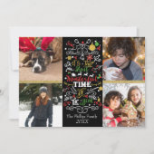 今年の最も素晴らしい時間4写真クリスマス シーズンカード (正面)