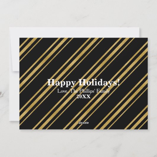 今年の最も素晴らしい時間4写真クリスマス シーズンカード (裏面)