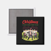 今年の来初めのクリスマスおもしろいサンタトランプP マグネット (正面/裏面)