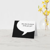 今年の歯医者は何を食うか カード (黄色い花)