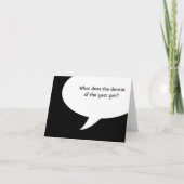 今年の歯医者は何を食うか カード (正面)