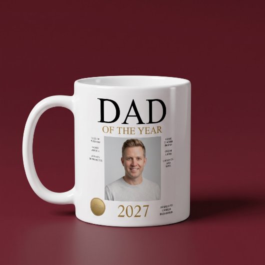 今年の父ギフトフォト コーヒーマグカップ