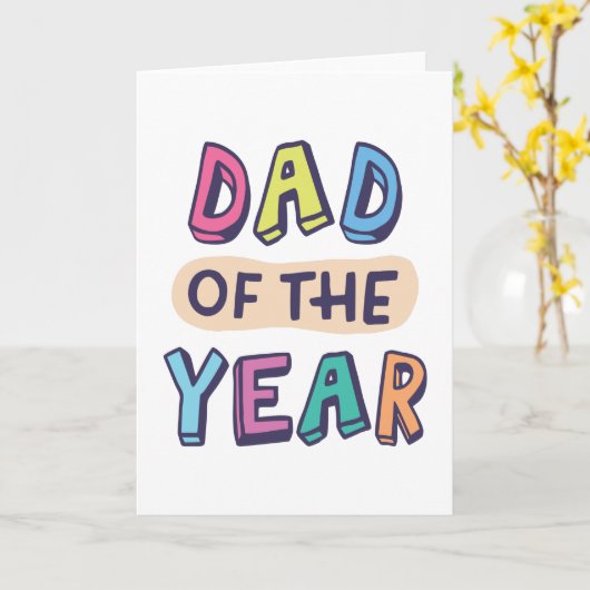 今年の父 カード (黄色い花)