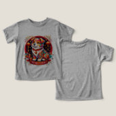 今年の犬の子供のTシャツだ (デザイン正面&裏面)