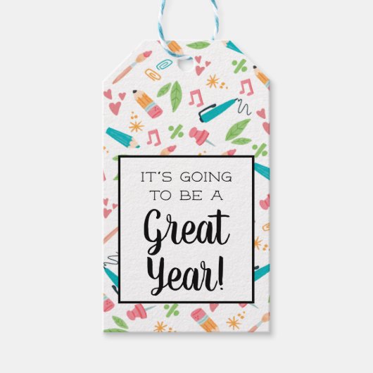 今年の素晴らし新学期 ギフトタグ (正面)