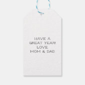 今年の素晴らし新学期 ギフトタグ (裏面)