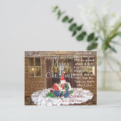 今年の親愛遠くにクリスマスの新年にサンタホームから シーズンポストカード (スタンド正面)