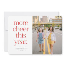 今年の詳細応援レッドクリスマスカード