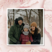 今年の詳細応援家族モダンのクリスマス シーズンカード