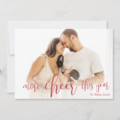 今年の詳細応援新生児写真クリスマスホリ シーズンカード (正面)