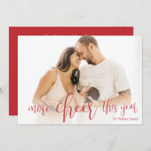 今年の詳細応援新生児写真クリスマスホリ シーズンカード (正面/裏面)