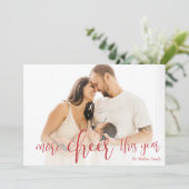 今年の詳細応援新生児写真クリスマスホリ シーズンカード (スタンド正面)