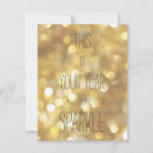 今年の輝きへの輝き – 金ゴールドグラム誕生日 シーズンカード (正面)