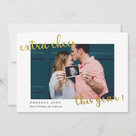 今年の追加応援発表のホリデーカード シーズンカード (正面)