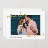 今年の追加応援発表のホリデーカード シーズンカード (正面/裏面)