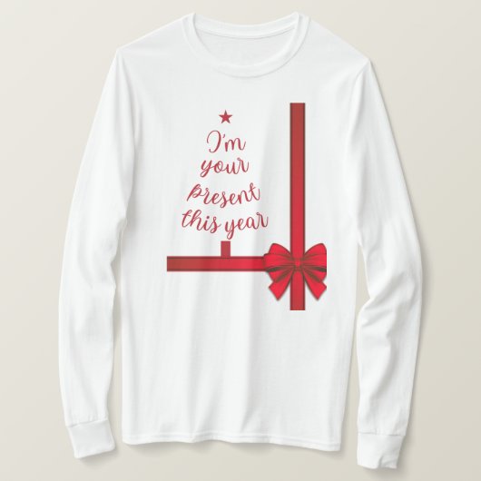 今年のTシャツのプレゼントはクリスマス Tシャツ (デザイン正面)