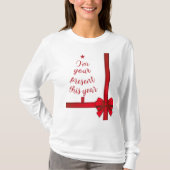 今年のTシャツのプレゼントはクリスマス Tシャツ (正面)