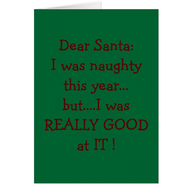 今年はいけな良かったけど、サンタさんには「良かった」 (正面)