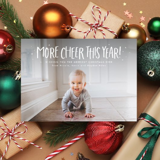 今年はもっとハッピーなクリスマスを 可愛い1枚の写真で シーズンカード