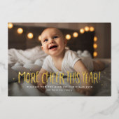 今年はもっと楽しく　１枚の写真でクリスマスを祝おう 箔シーズンカード (正面)