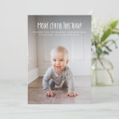 今年はもっと、かわいいクリスマスの写真を撮ろう シーズンカード (スタンド正面)