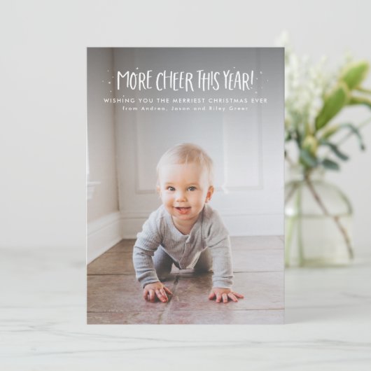 今年はもっと、かわいいクリスマスの写真を撮ろう シーズンカード (スタンド正面)