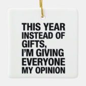 今年はギフトの代わりに皆与えさん セラミックオーナメント (正面)