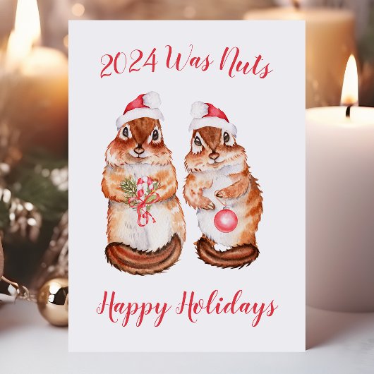 今年はクリスマスおもしろいリス シーズンカード