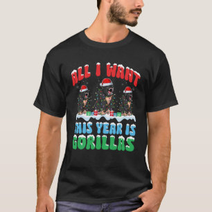 今年はクリスマスを着たゴリラが欲しい Tシャツ