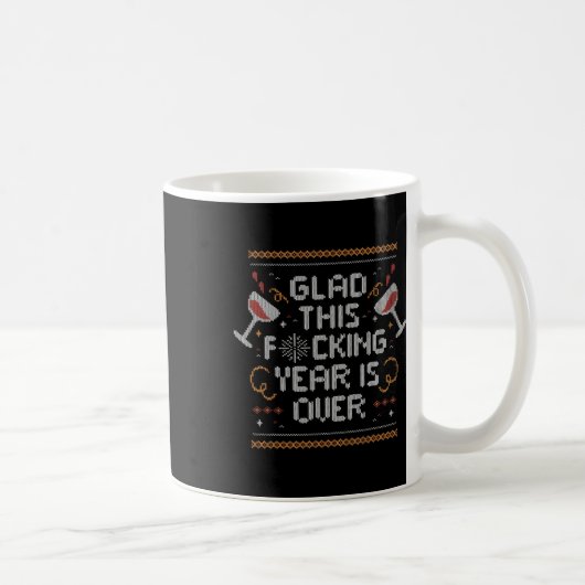 今年はクリスマスを迎える – おもしろい Ug コーヒーマグカップ (右)