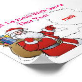 今年はサンタとハイチを旅行する ポスター (角)