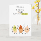 今年はナッツ先生ギフト券 カード (黄色い花)