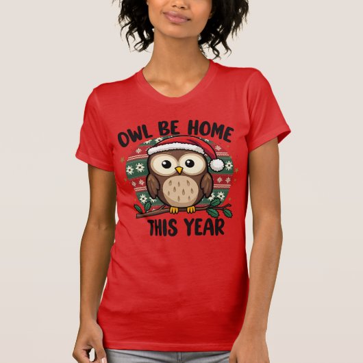 今年はフクロウが帰ってくる Tシャツ (正面)