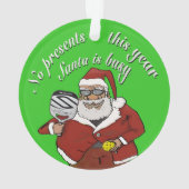 今年はプレゼントなし、サンタさん忙し オーナメント (裏面)