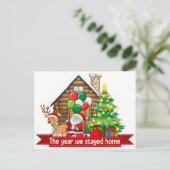 今年はホームサンタに滞在 ポストカード (スタンド正面)