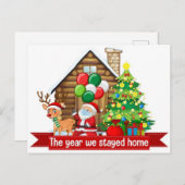 今年はホームサンタに滞在 ポストカード (正面/裏面)