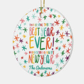 今年は今最高の年だ！ セラミックオーナメント (左)