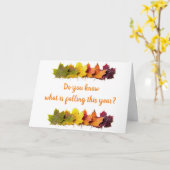 今年は何が落ちているか分かる……お前の年じゃない！ カード (黄色い花)