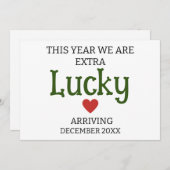 今年は幸運な妊娠カスタムだ 案内状 (正面/裏面)