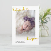 今年は特別な喜びの年 お知らせ ホリデーカード 招待状 (スタンド正面)