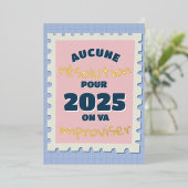 今年は目標を立てない ホリデーカード 箔シーズンカード (立ち正面)