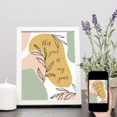 今年は私の今年の抽象芸術形状の確認 ポスター