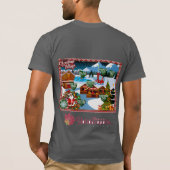 今年は良かったかサンタフード付きスウェットシャツ Tシャツ (裏面)