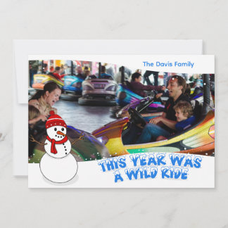 今年は荒れたクリスマスフォトカード シーズンカード